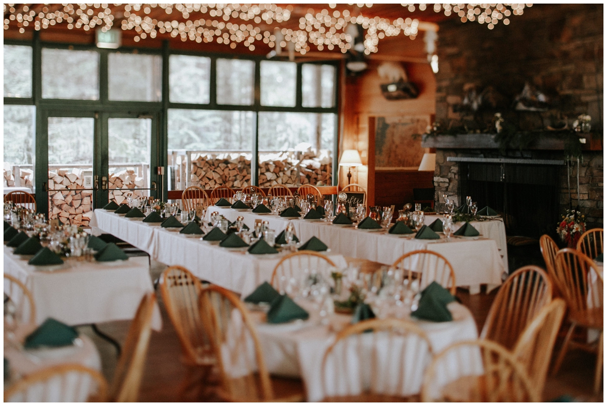 Reception seating with twinkle lights